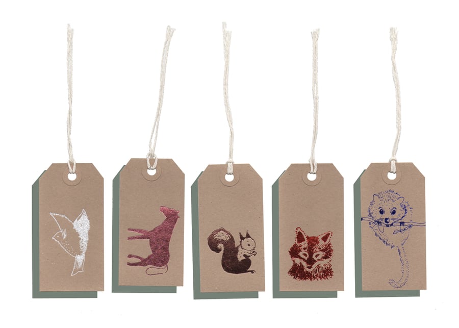 wildlife gift tags x 10 