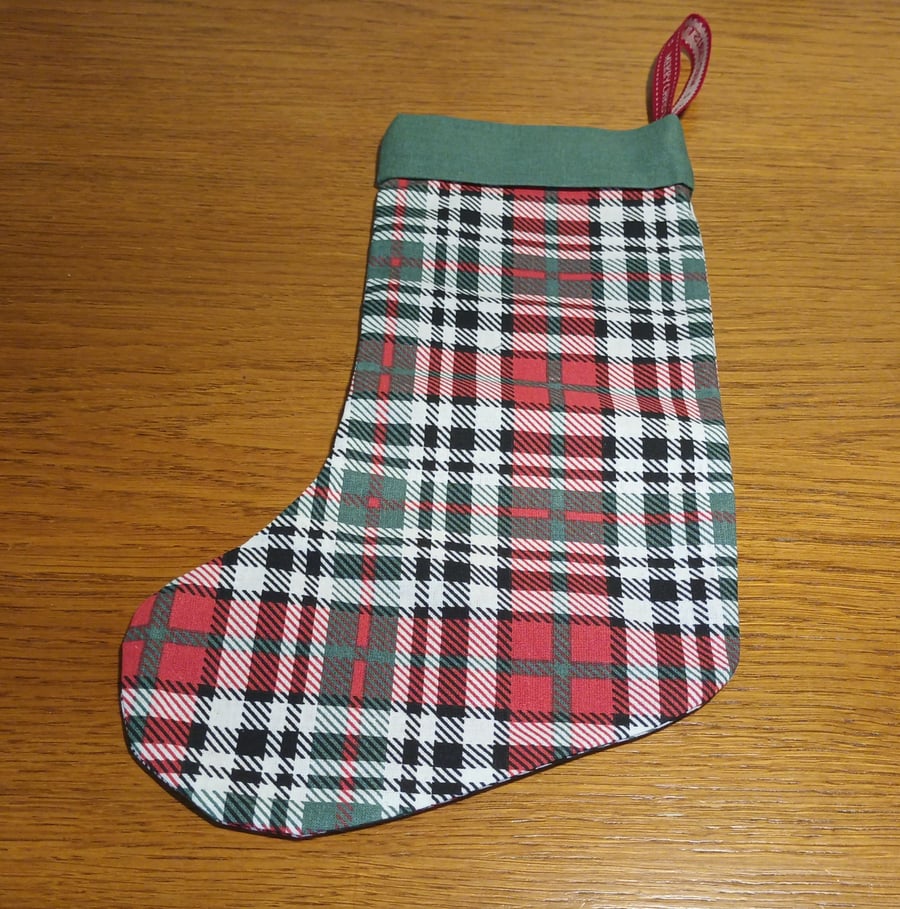 Tartan Christmas Stocking