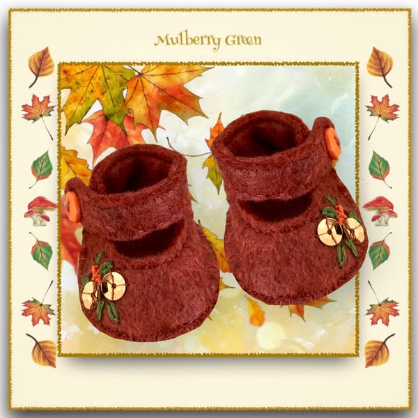 Embroidered Autumn Shoes