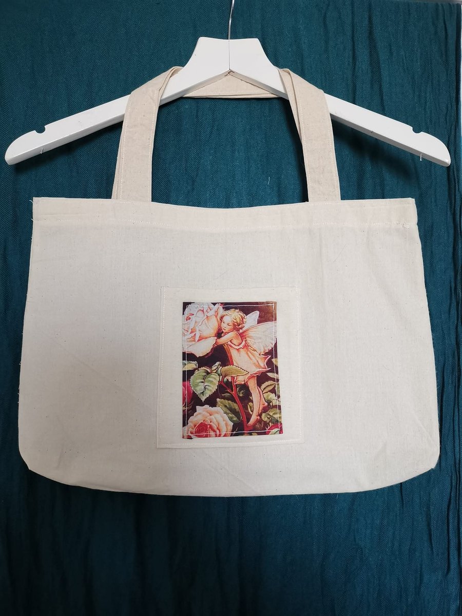 Flower  Fairy Tote Bag Fits A4 size easily 