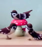 Needle felted sparrow
