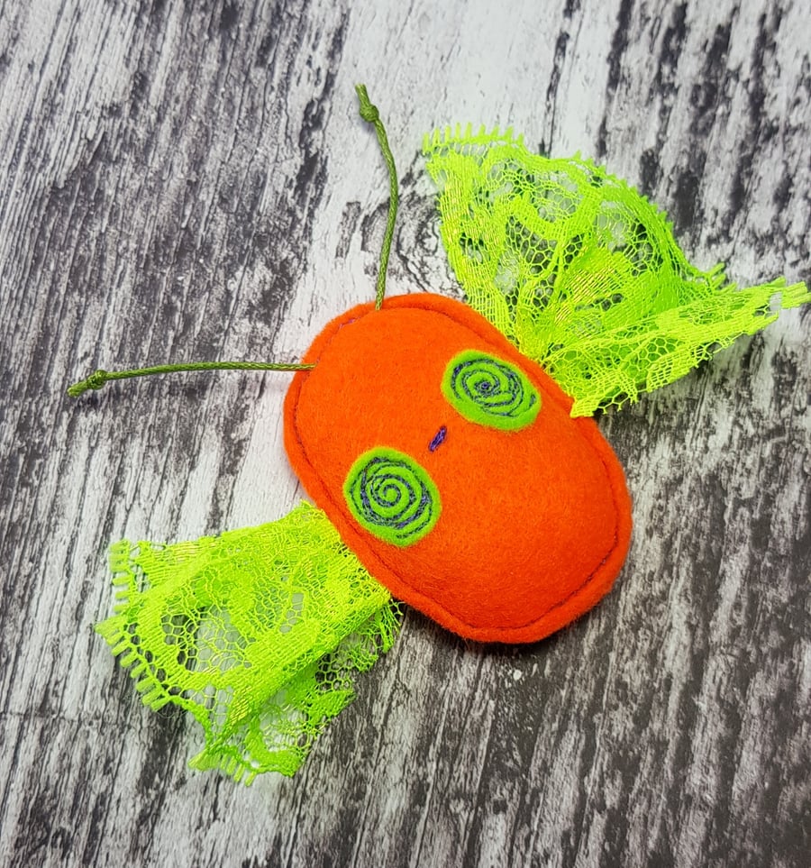 Zombie Butterfly Hanger ORANGE