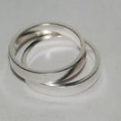 Handmade Eco silver Band ring