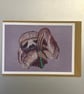 Sloth A5 Greeting Card