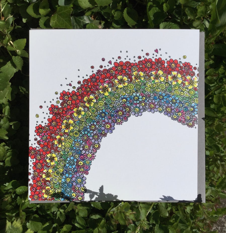 Rainbow greeting card 