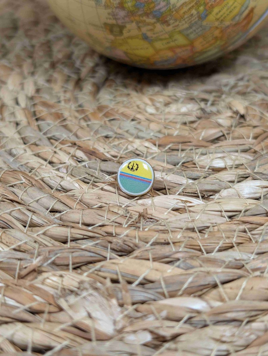 St Martin Unity Flag Map Pin – Caribbean Travel Map Push Pin for Wooden Maps