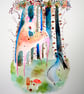 Deer & Rabbit Watercolour Original - Image 1