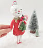 Spun Cotton Snow Lady Hanging Christmas Decoration - Image 2