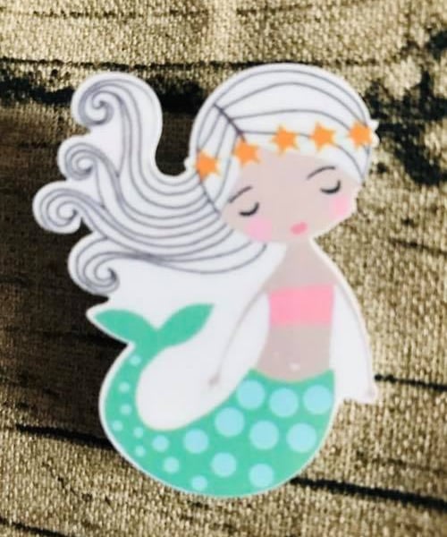 Acrylic Mermaid brooch
