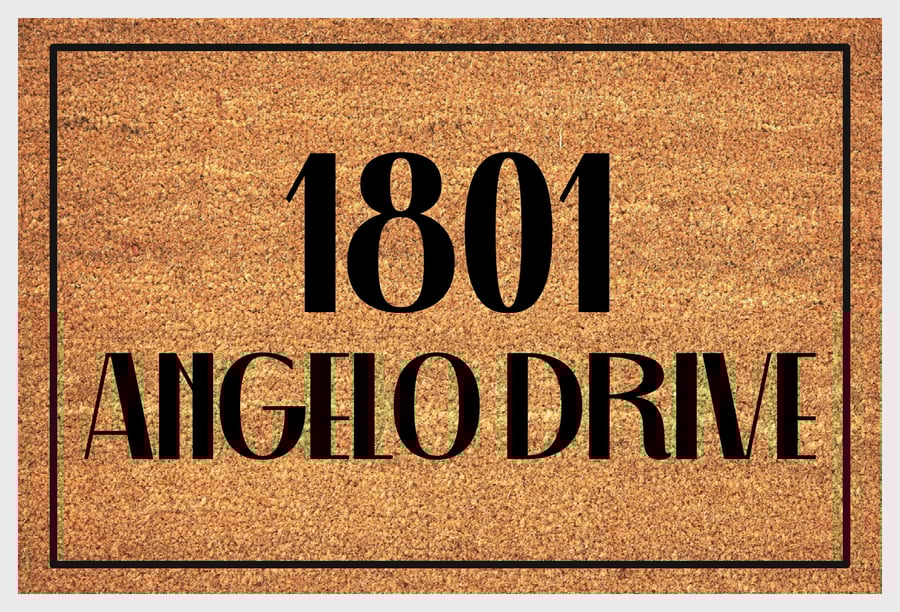 Address Door Mat - Personalised Street Address Welcome Mat
