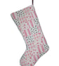 Scandi style cotton patchwork stocking - Image 1