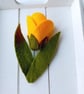 Felt Tulip Brooch: Handmade Costume Jewellery - Image 9