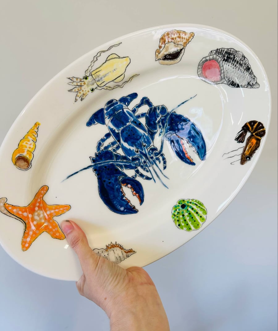 Lobster Theodore Oval Serving Platter