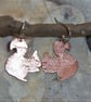 Squirrel earrings in copper - Image 7
