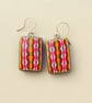 Dangle Earrings - Handmade Polymer Clay with Sterling Silver Hooks - Image 1
