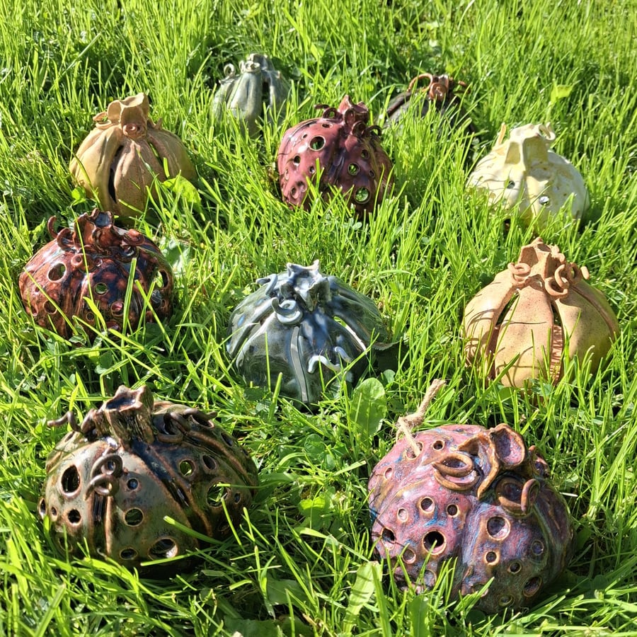 Image of Ceramic pumpkin tealight