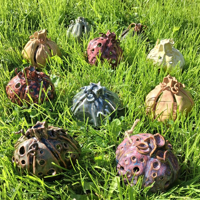 Ceramic pumpkin tealight