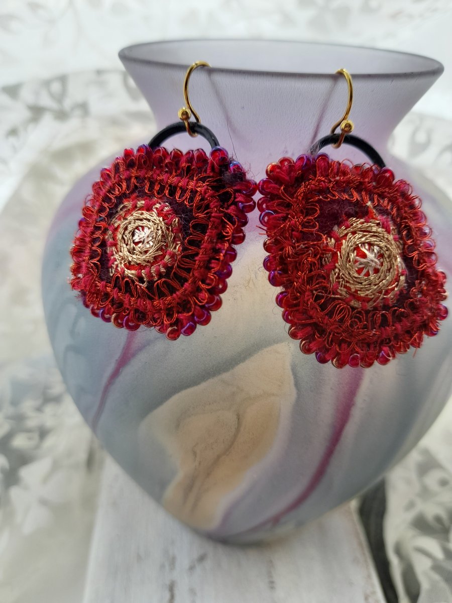 Textile Earrings