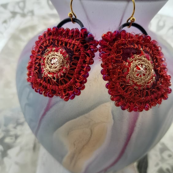 Textile Earrings