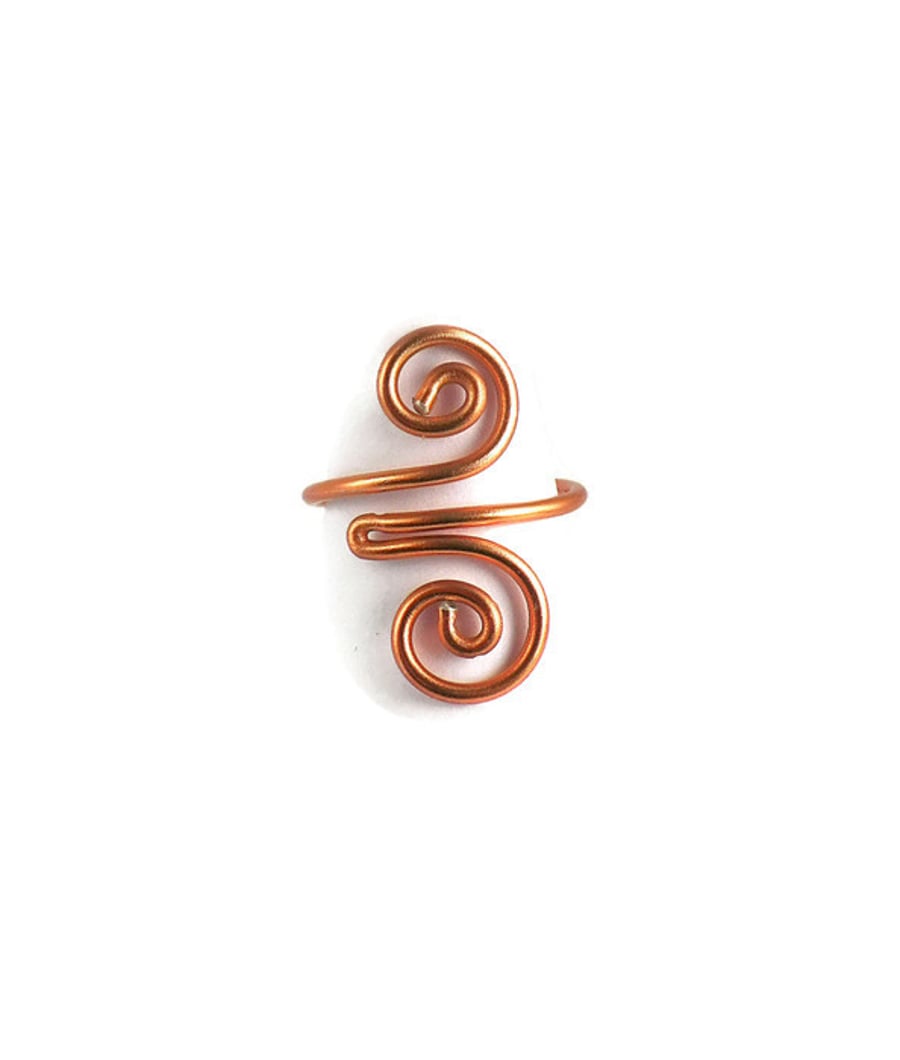 Fits any size Swirls Handmade Adjustable Ring