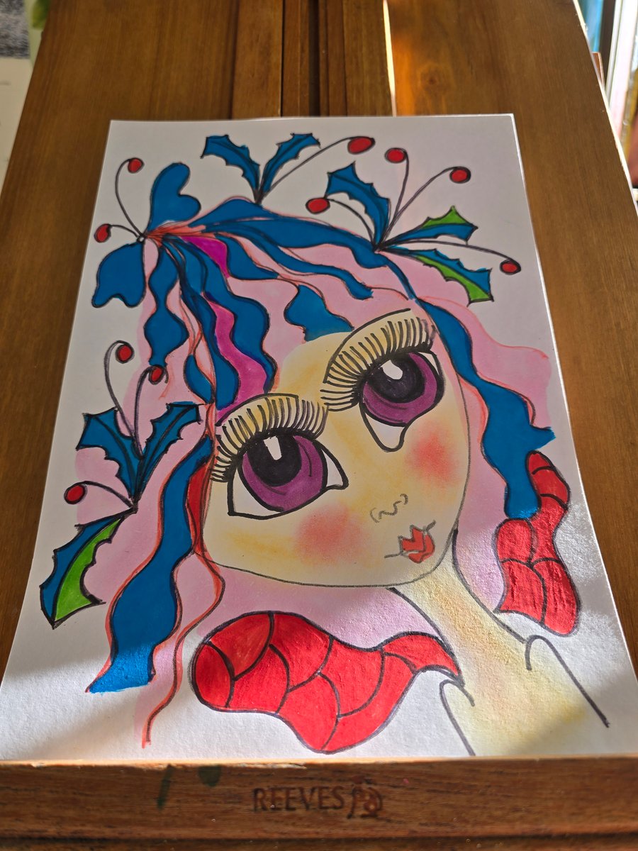 Christmas Fairy Drawing 