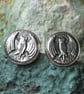  Pewter Bat Cufflinks - Image 1