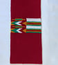 Kente Red Africa Rug - Handmade Afrocentric Textile Art - Image 4