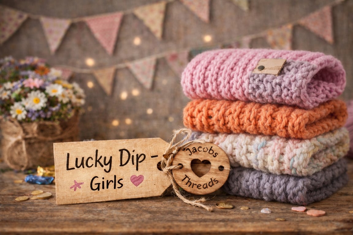 Girls Lucky Dip Dog Snood Mystery Handmade Snood Chunky Neck Warmer
