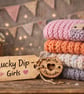 Girls Lucky Dip Dog Snood Mystery Handmade Snood Chunky Neck Warmer