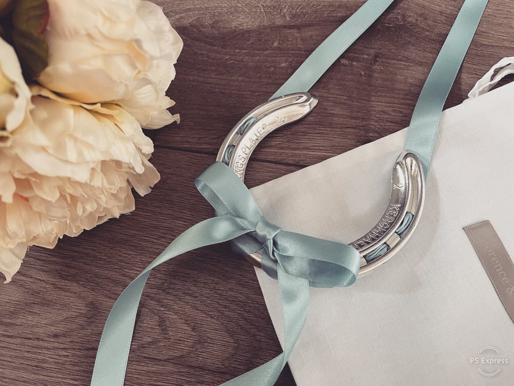Personalised Lucky Real Horseshoe -  Mr & Mrs Wedding - Gift for the Bride