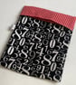Large sandwich bag. Reusable and eco-friendly. Numbers and checks - Image 1