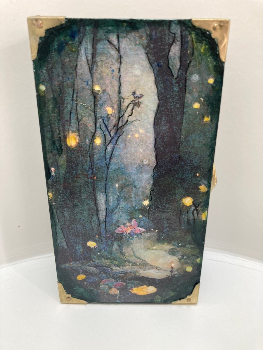 Enchanted Forest Tarot Keepsake Box Fairy Themed Jewellery Trinket Box 