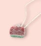 Watermelon Fizzy Sweet Necklace, Miniature Food Polymer Clay Jewellery - Image 4