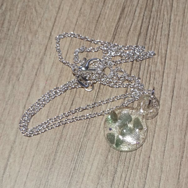 Handmade necklace from resin birthday present Christmas gift 
