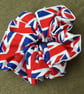 British flag themed cotton fabric scrunchie - Image 3