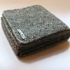 Grey Aran Tweed Pure Wool Scarf - Mens
