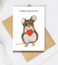 Blank card mouse heart hug all occassions - Image 4