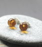 Citrine & Sterling Silver Stud Earrings - Image 4