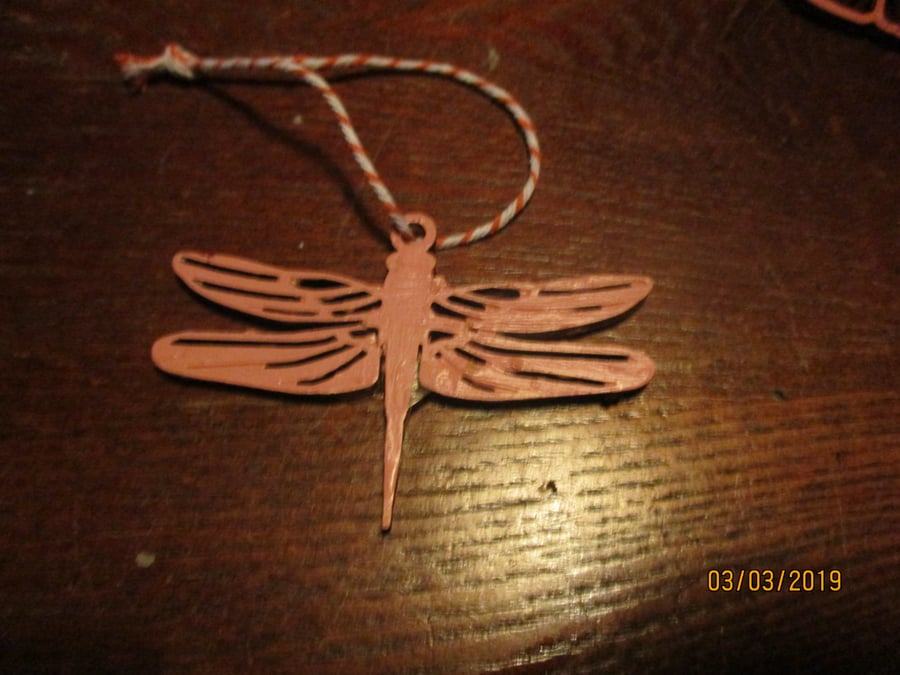 Wood Baby Pink Dragonfly