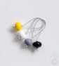 Lampwork Stitch Markers - Non-binary Pride - Image 4