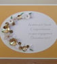 Handmade quilled engagement congratulations card - Image 1