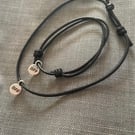 Vegan Leather Adjustable BFF Friendship Bracelet