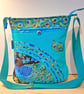 Turquoise green handbag,Peacock  - Image 1
