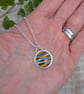 Sterling Silver Multicoloured Surfite Round Necklace - JBJ2072 - Image 3