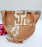 Burnt gold patchwork bucket bag. - Image 2