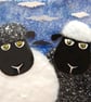 Handmade Fused Glass 'Twa Sheep' Picture - Image 3