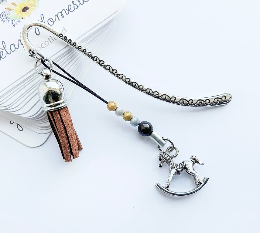 Metal Bookmark. Rocking Horse. Bookmarks. Horses. Bookmark. Rocking Horse Charm.