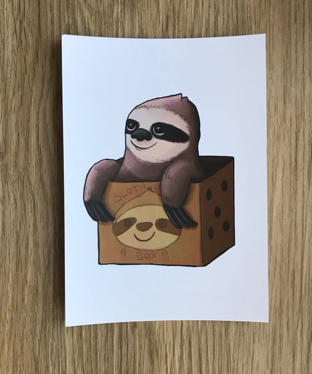 A6 Animal Post Card (White Background)