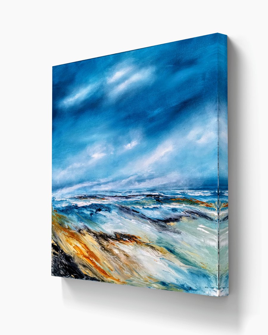 Large landscape print on stretched canvas 