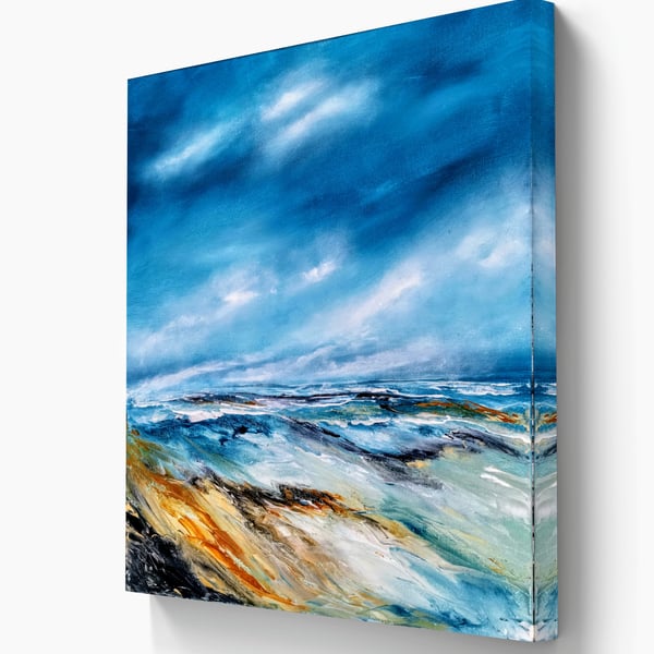 Large landscape print on stretched canvas 